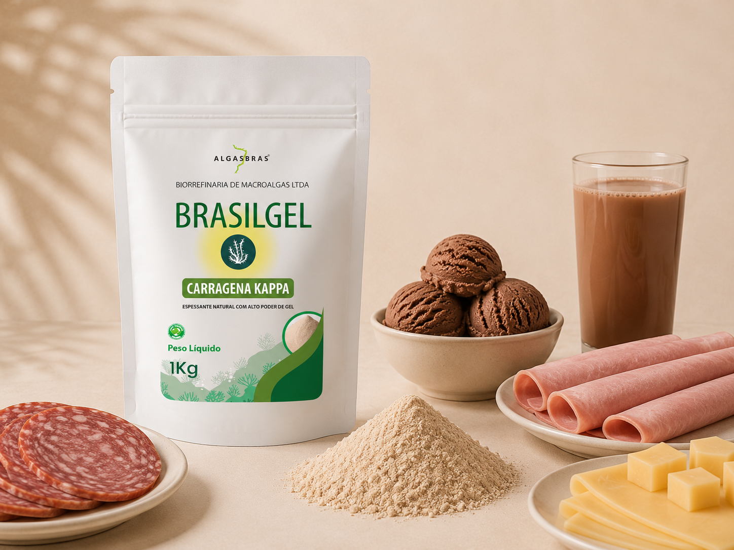 Embalagem Brasilgel Carragena Kappa 1 kg