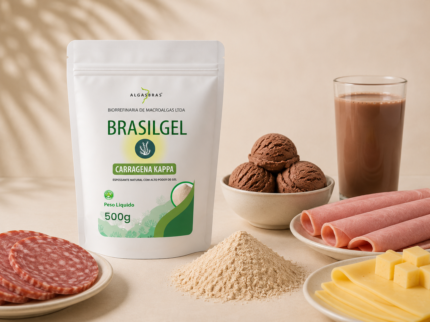 Embalagem Brasilgel Carragena Kappa 500 g