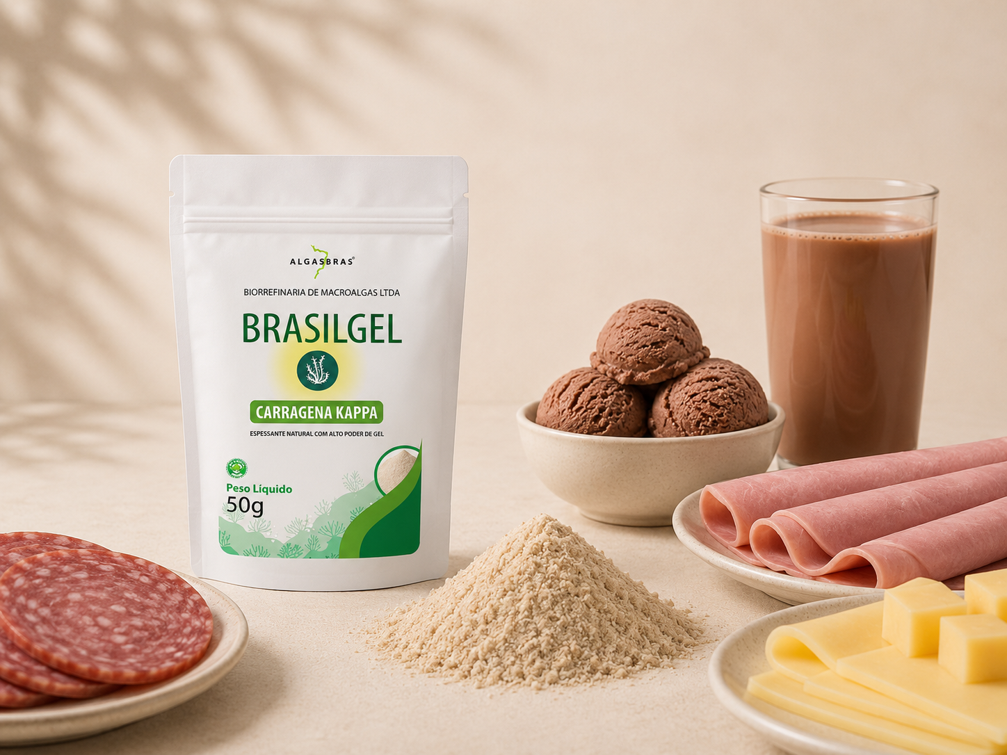 Embalagem Brasilgel Carragena Kappa 50 g